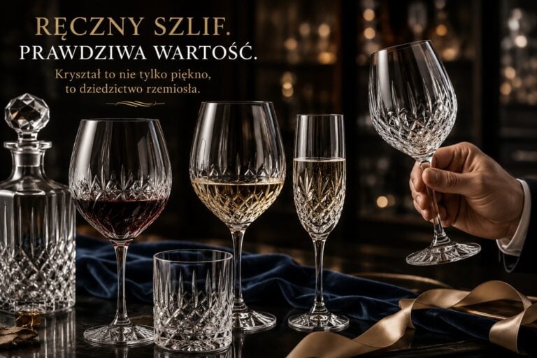 szkło klryształowe ręcznie szlifowane